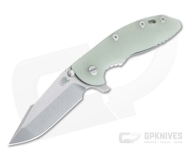 Hinderer XM-18 3.5" Stonewashed 20CV Harpoon Spanto Translucent G10 Tri-Way Flipper 1021 - HK-1021