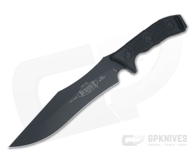 Microtech Arbiter Tactical Standard Black M390 Black G10 Fixed Blade 104-1T - MT-104-1T