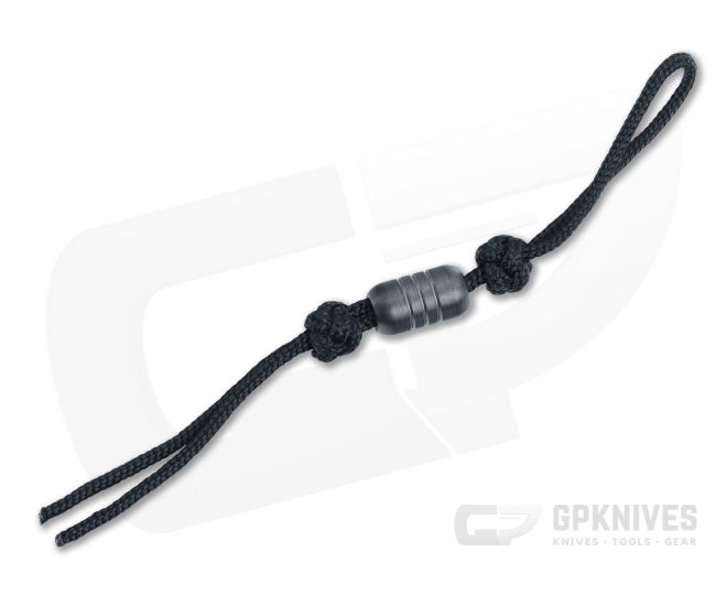 Benchmade Lanyard Black DLC Steel Bead Black Paracord 104331F - BM-104331F