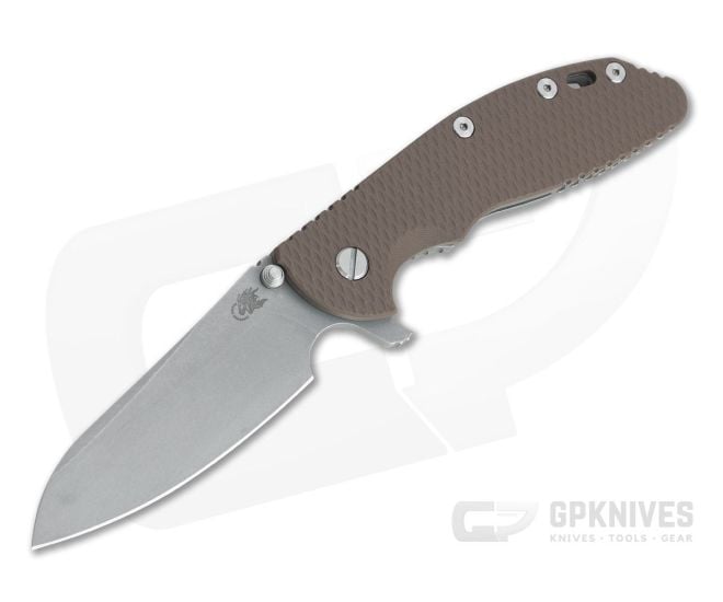 Hinderer XM-24 Sheepsfoot Working Finish 20CV FDE G10 Tri-Way Pivot Flipper - HK-1045