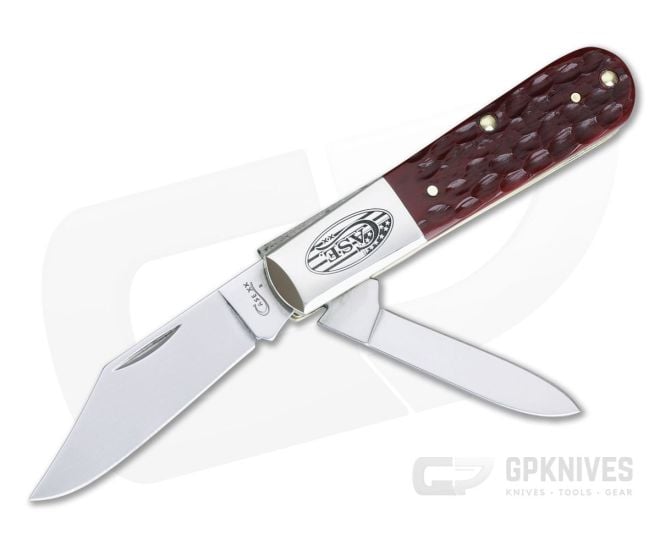 Case Barlow SHOT Show 2019 Standard Jigged Dark Red Bone 10673 - CA-10673