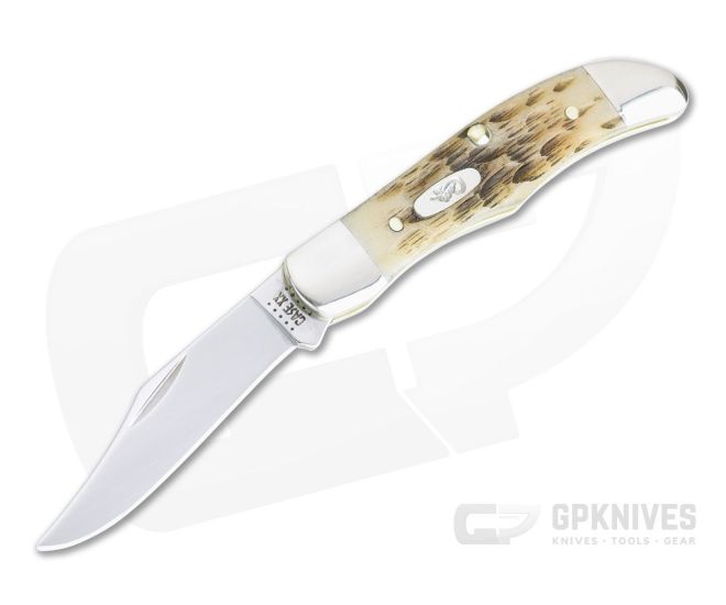 Case Pocket Hunter Peach Seed Jig Amber Bone 10727 - CA-10727