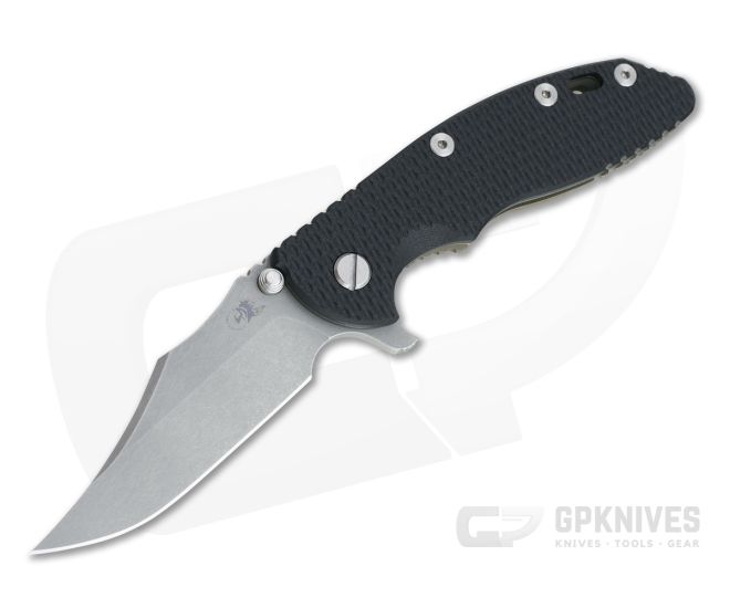 Hinderer XM-18 3.5" Bowie Working Finish 20CV Black G10 Battle Bronze Tri-Way Flipper 1075 - HK-1075
