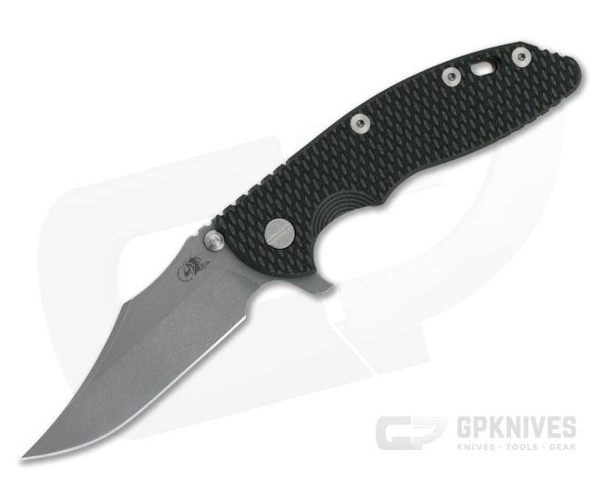 Hinderer XM-18 3.5" Bowie Working Finish 20CV OD Green/Black G10 Battle Bronze Tri-Way Flipper 1081 - HK-1081