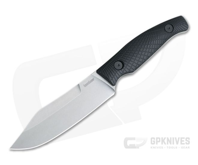Kershaw Camp 5 Stonewashed D2 Black GFN Fixed Blade 1083 - KS-1083