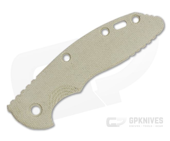 Hinderer Knives XM-18 3.5" Handle Scale Smooth Natural Canvas Micarta - HK-1092