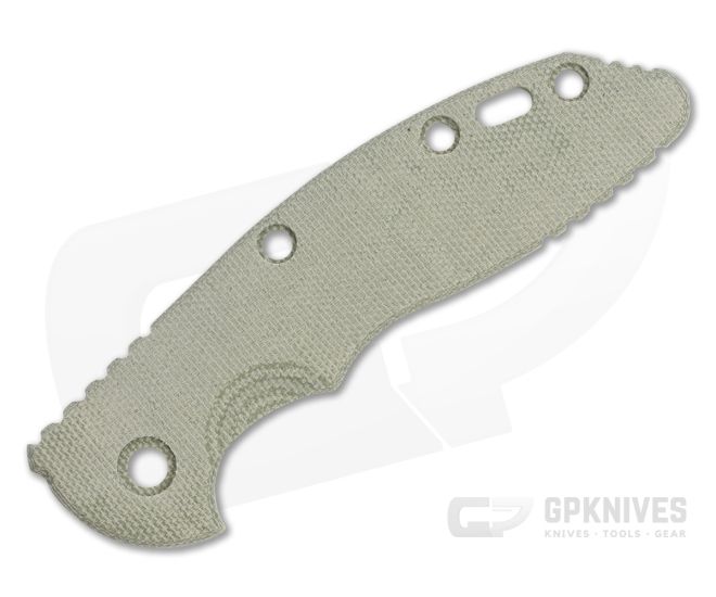 Hinderer Knives XM-18 3.5" Handle Scale Smooth Green Canvas Micarta - HK-1093