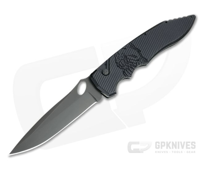 Piranha P10 Predator Tactical PVD S30V Black Button Lock Automatic - PRN-10BKT