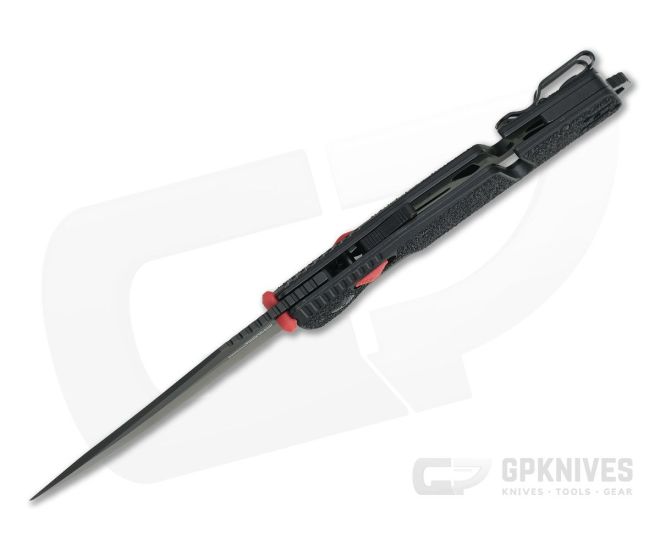 SOG Trident AT Black & Red Serrated PVD D2 Black GRN AT-XR Lock Assisted Folder 11-12-02-57 - SOG-11-12-02-57