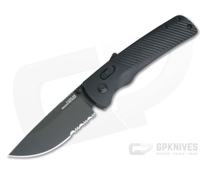 SOG Flash AT Blackout Serrated PVD D2 AT-XR Lock Assisted Folder 11-18-02-57 - SOG-11-18-02-57