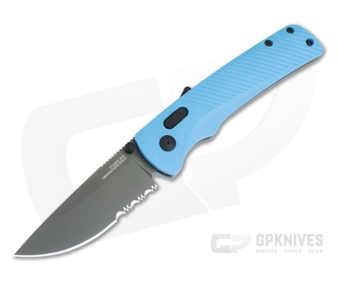 SOG Flash AT Civic Cyan Serrated PVD D2 AT-XR Lock Assisted Folder 11-18-04-57 - SOG-11-18-04-57