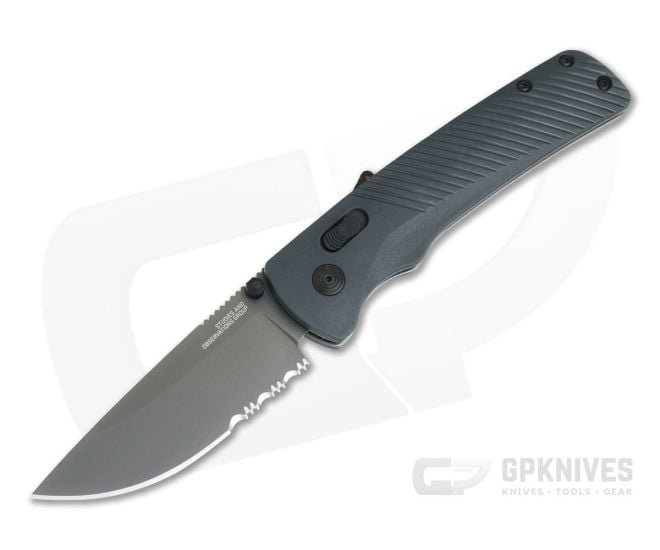 SOG Flash AT Urban Grey Serrated PVD D2 AT-XR Lock Assisted Folder 11-18-06-57 - SOG-11-18-06-57
