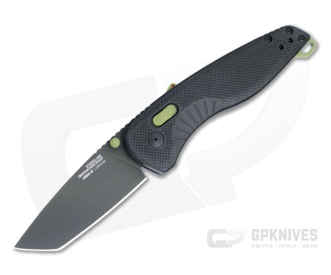 SOG Aegis AT Tanto Black and Moss PVD D2 AT-XR Lock Assisted Folder 11-41-09-57 - SOG-11-41-09-57