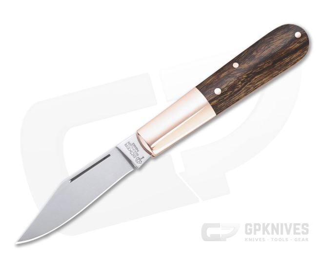 Boker Solingen Barlow Copper Integral Polished N690 Desert Ironwood Slip Joint 110045 - BO-110045