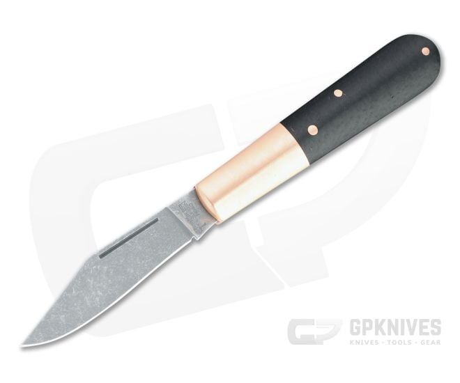 Boker Solingen Barlow Copper Integral Burlap Micarta Acid Washed N690 Slip Joint 110054 - BO-110054