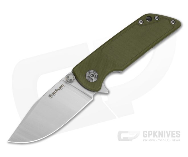 Boker Sherman EDC II OD Green G10 MagnaCut Frame Lock Knife (2.95" Blade) 110122 - BO-110122