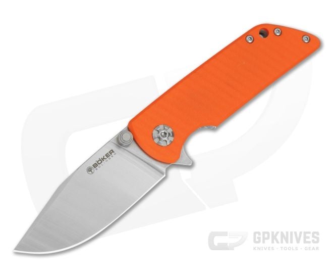 Boker Sherman EDC II Orange G10 MagnaCut Frame Lock Knife (2.95" Blade) 110125 - BO-110125