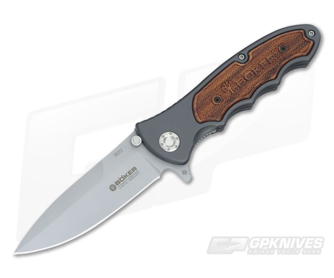 Boker Knives Turbine Rosewood Inlay Flipper 110130 - BO-110130