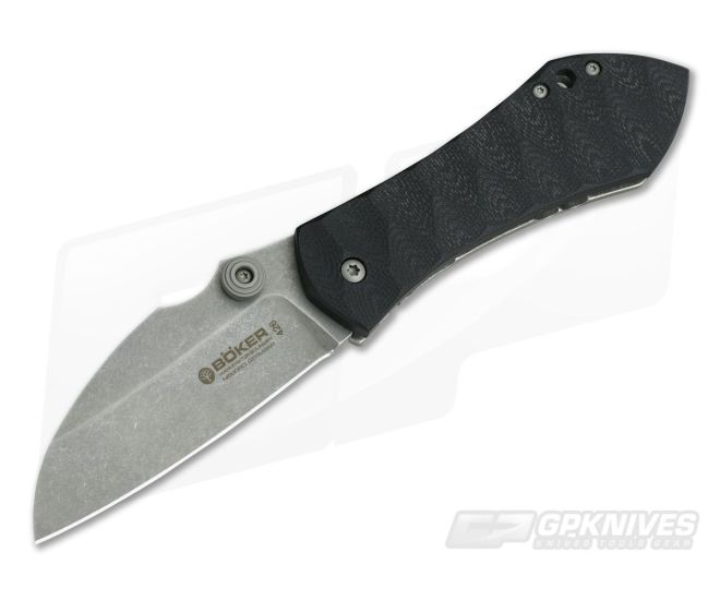Boker Knives Anso 67 Black G10 Stonewashed N690 110620 - BO-110620