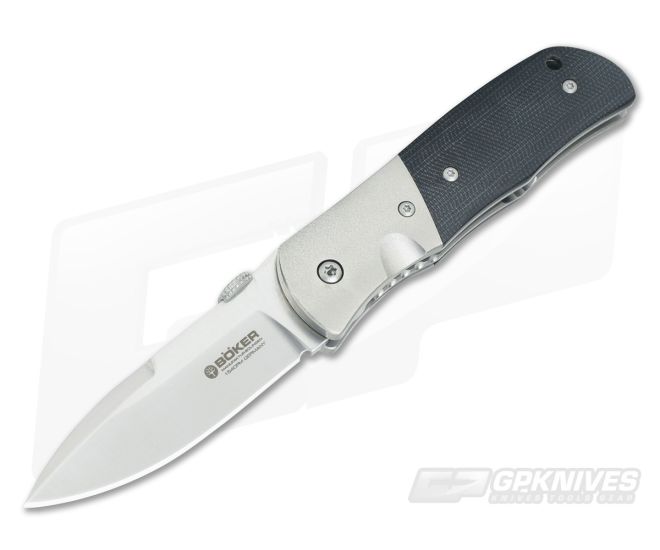Boker SD 2 Liner Lock Folder Black Micarta Titanium 110656 - BO-110656