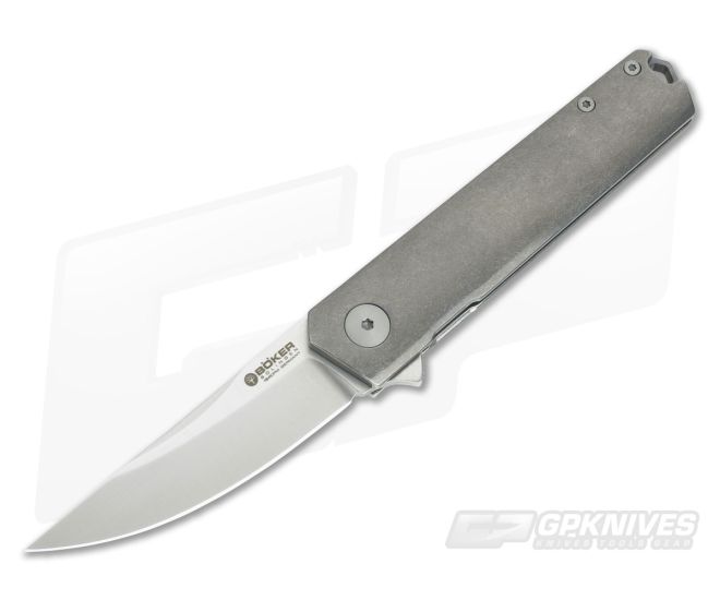 Boker Burnley Kwaiken Flipper Compact Titanium Frame Lock Flipper 110664 - BO-110664