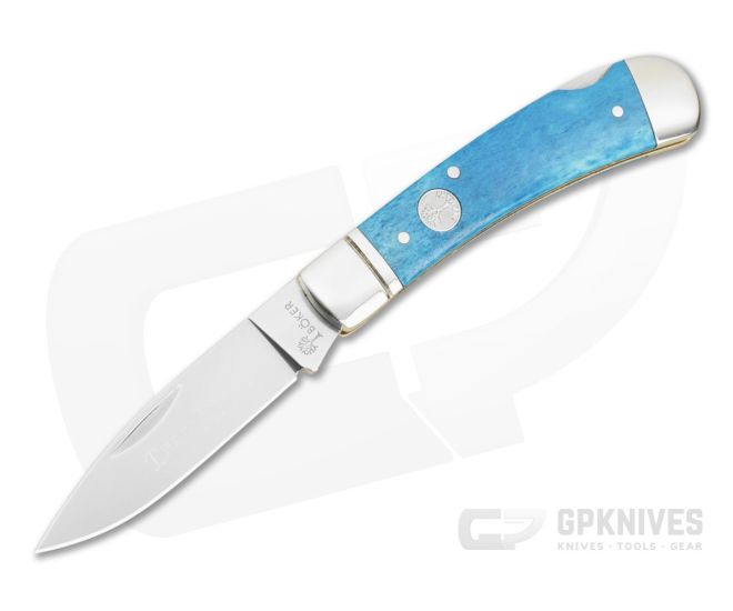 Boker Treebrand Lockback Smooth Dark Blue Bone - BO-110816