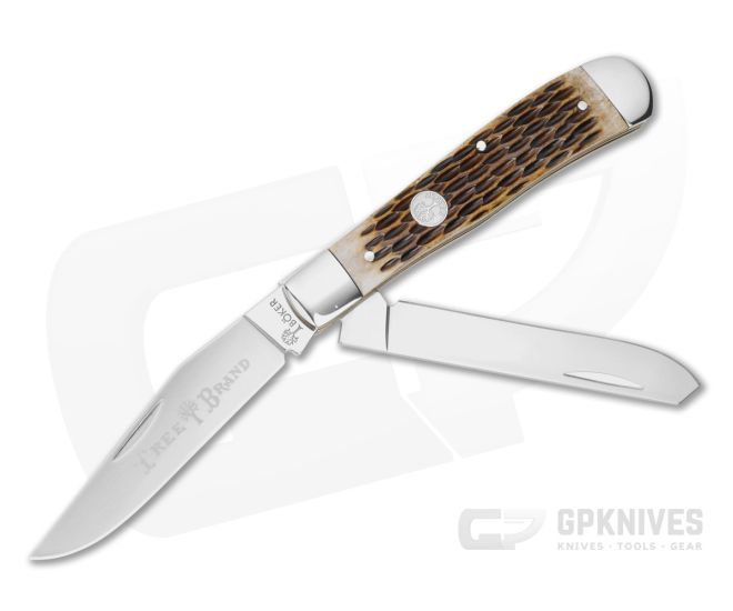 Boker Treebrand Trapper Amber Jigged Bone - BO-110890