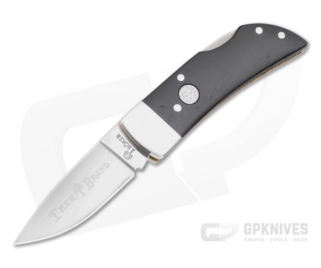 Boker Treebrand Pocket Lockback Black Smooth Bone - BO-110895