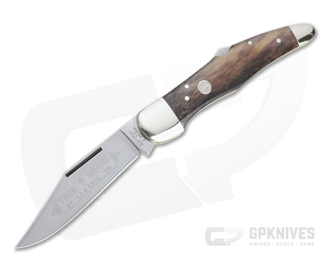 Boker Solingen Folding Hunter Buckskin Bone Back Lock Knife 111011BK - BO-111011BK