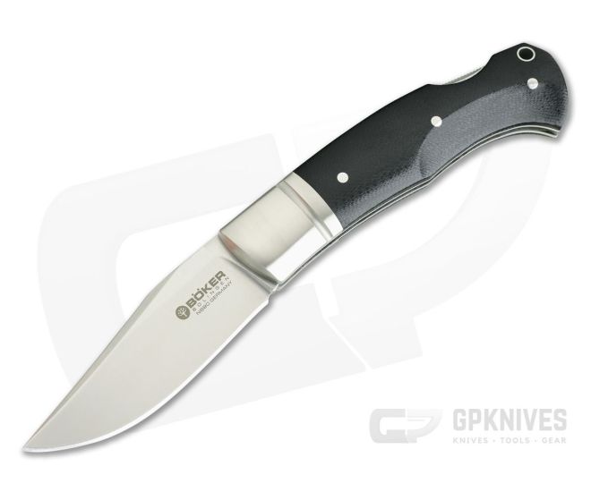 Boker Solingen Durand Boxer Black Micarta Back Lock 111028 - BO-111028