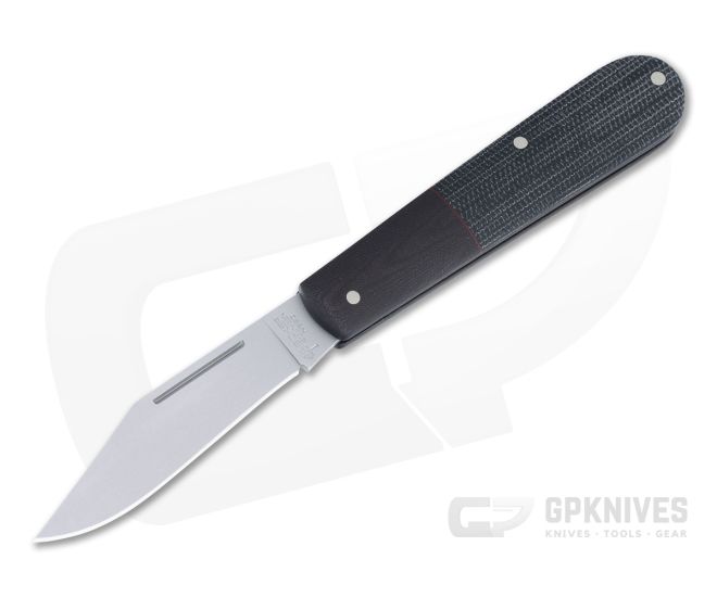 Boker Solingen Barlow Integral Blasted N690 Black Canvas Micarta Slip Joint 111943 - BO-111943