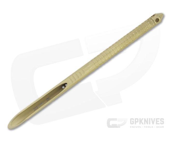 Microtech Signature Series TAC-P Gold TiNi Stainless Steel Tactical Penetration Kubaton 112-1TINS - MT-112-1TINS