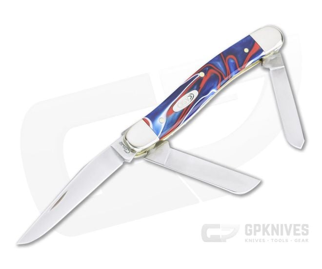 Case Medium Stockman Smooth Patriotic Kirinite Slip Joint Folder 11201 - CA-11201
