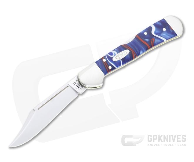 Case Mini Copperlock Smooth Patriotic Kirinite Back Lock Knife 11211 - CA-11211
