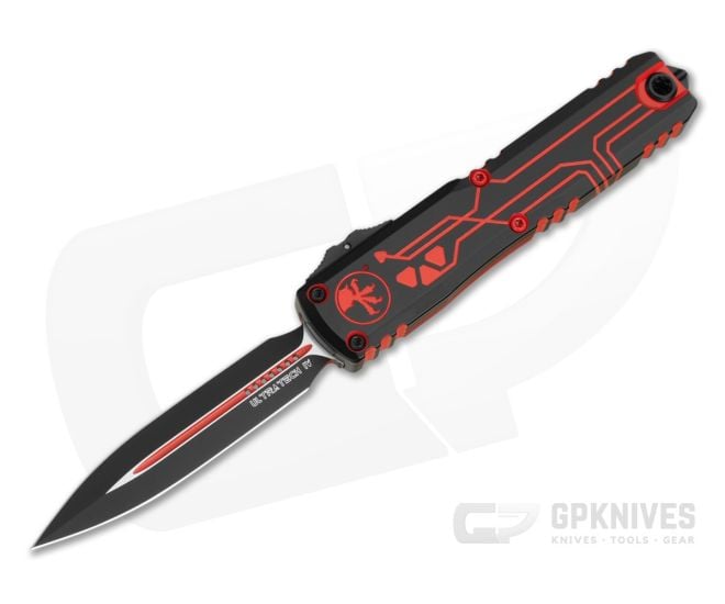 Microtech Ultratech D/E Gen IV Tron Signature Red Standard - MT-11224-1RDROS