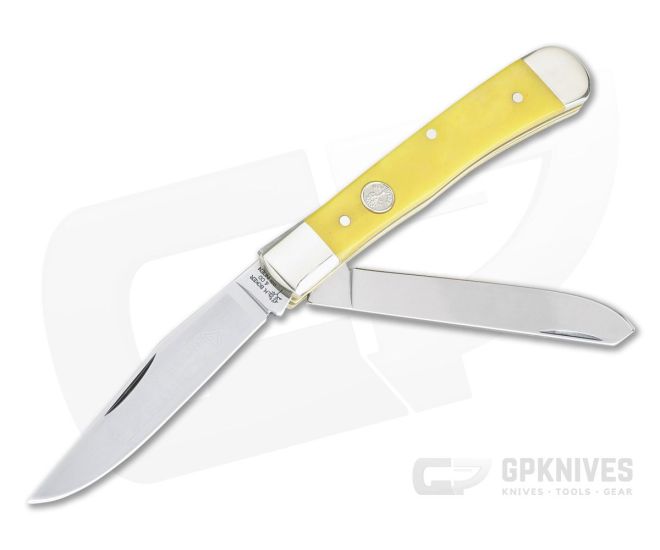 Boker Solingen Trapper Yellow Bone Slip Joint Folder 112525YB - BO-112525YB