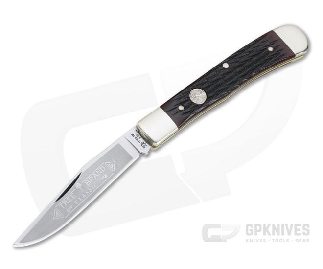 Boker Solingen Single Blade Trapper Jigged Red Bone Traditional Slip Joint 112526JRB - BO-112526JRB