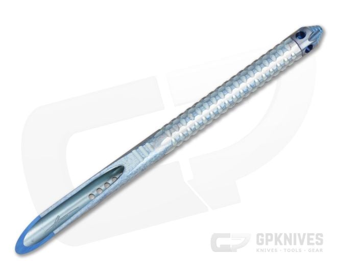 Microtech TAC-P Mini Ice Blue Titanium Marfione Select Kubaton (6.05" Overall) 112M-MS3 - MT-112M-MS3