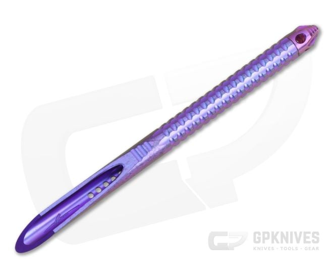 Microtech TAC-P Mini Purple Haze Titanium Marfione Select Kubaton (6.05" Overall) 112M-MS4 - MT-112M-MS4