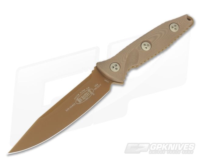 Microtech Socom Alpha G10 Tan PVD Elmax 113-1PVDTN - MT-113-1PVDTN