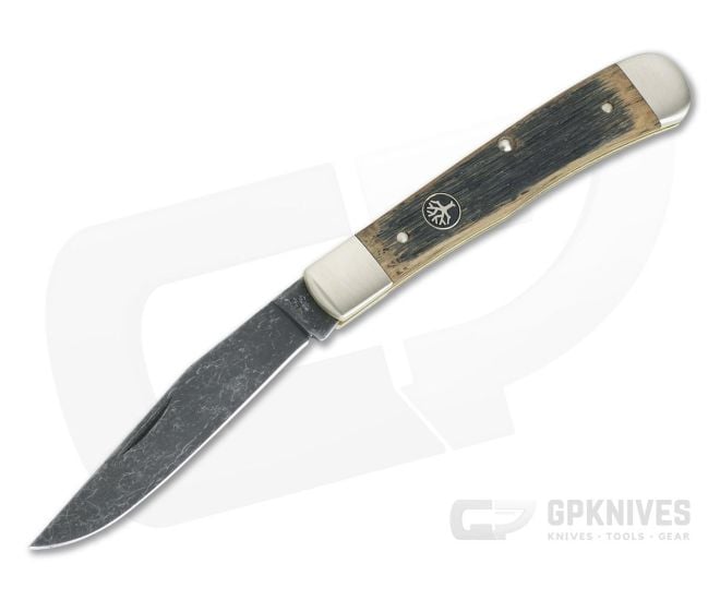 Boker Solingen Trapper Castle Burg Limited Ancient Oak Acid Washed O1 Slip Joint 113004 - BO-113004