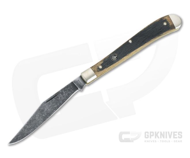 Boker Solingen Delicate Castle Burg Limited Ancient Oak Acid Washed O1 Slip Joint 113316 - BO-113316