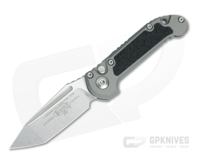 Microtech LUDT T/E Gen III Natural Clear Stonewash - MT-1136-10NC