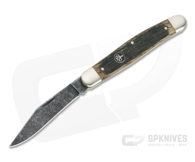 Boker Solingen Stockman Castle Burg Limited Ancient Oak Acid Washed O1 Slip Joint 113985 - BO-113985
