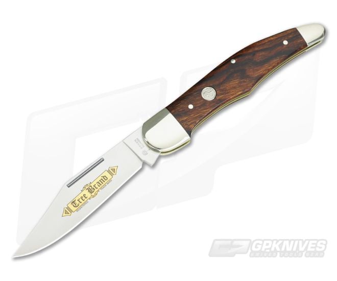 Boker Solingen Folding Hunters Knife Classic Gold Desert Ironwood 114014 - BO-114014