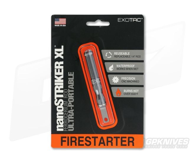Exotac nanoSTRIKER XL Fire Starter Gun Metal 3100-GUN - EX-3100-GUN