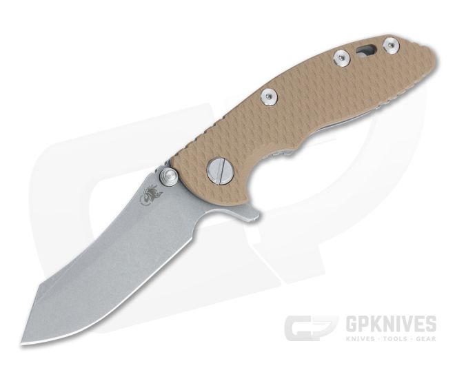 Hinderer XM-18 3" Skinner Working Finish 20CV Coyote G10 Tri-Way Pivot Flipper 1147 - HK-1147