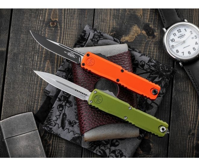 Microtech UTX-70 Gen IV S/E Orange M390MK Black Blade