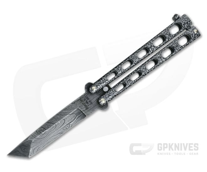 Bear and Son Armour Piercing Damascus Tanto Butterfly 114AD - BS-114AD