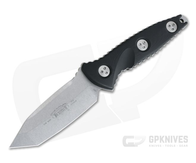 Microtech Socom Alpha Mini Tanto Stonewashed M390 Fixed Blade Knife 114M-10 - MT-114M-10